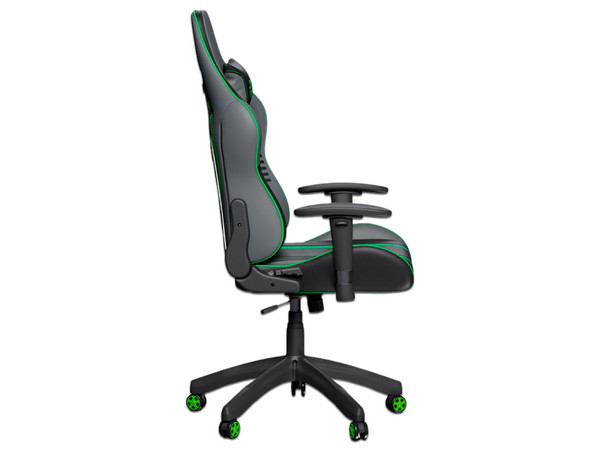 Silla Gamer Primus Death Troopers THRÓNOS200S, Reposa Brazos Ajustable, Soporta hasta 140Kg, Color Verde.