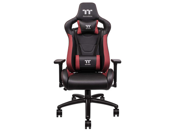 Silla Gamer Thermaltake GGC-UFT-BRMWDS-01, Descansabrazos 2D, Reclinable, Soporta hasta 140 kg. Color Negro/Rojo.