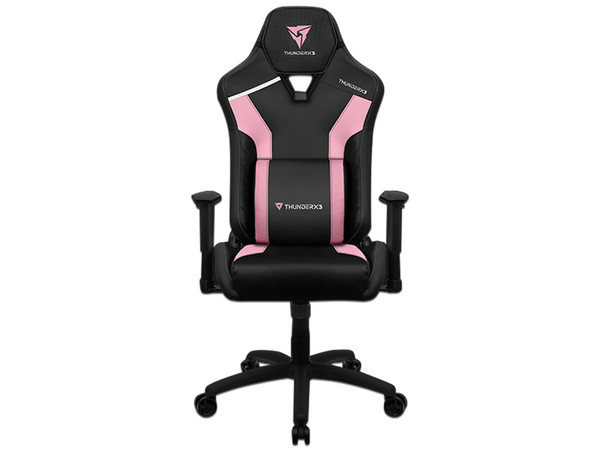 Silla Gamer ThunderX3 TC3 Sakura, Reclinable, Reposa Brazos Ajustable, Soporte Lumbar. Color Negro.
