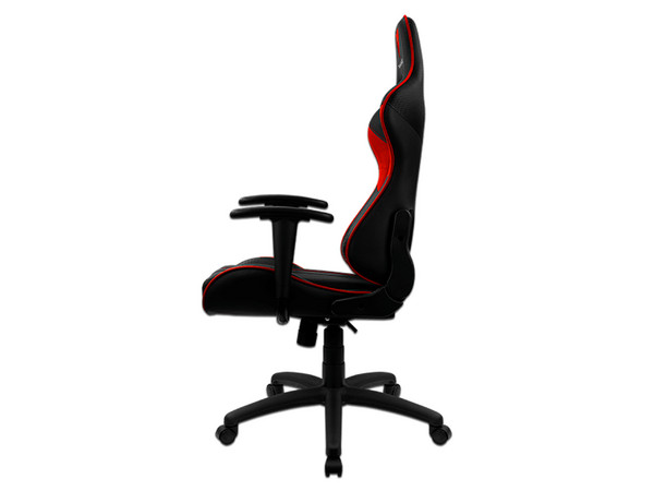 Silla Gamer Thunder X3 EC3, Soporta hasta 120kg, Soporte lumbar y de cuello. Color Negro/Rojo.