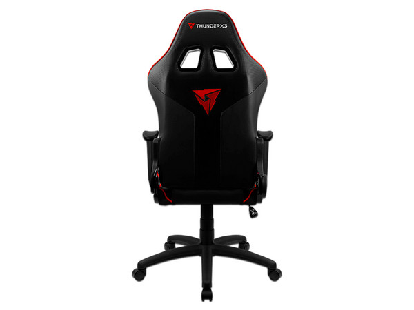Silla Gamer Thunder X3 EC3, Soporta hasta 120kg, Soporte lumbar y de cuello. Color Negro/Rojo.