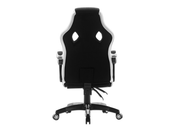 Silla Gamer Vorago Start The Game CGC301-WH, respaldo reclinable, soporta hasta 120kg, ruedas ABS 60mm. Color Blanco.