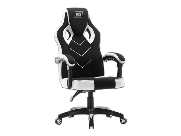 Silla Gamer Vorago Start The Game CGC301-WH, respaldo reclinable, soporta hasta 120kg, ruedas ABS 60mm. Color Blanco.