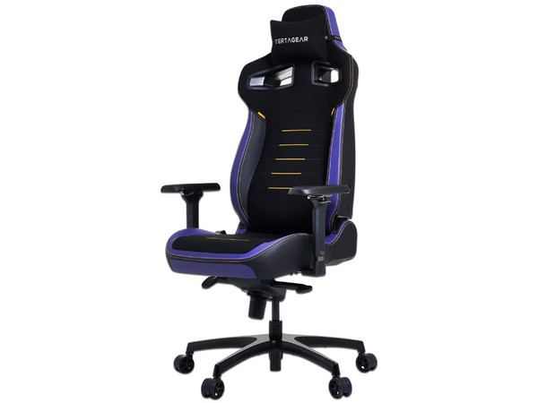 Silla Gamer Vertagear PL4800, Soporta hasta 160kg, Iluminación LED, Color Púrpura.