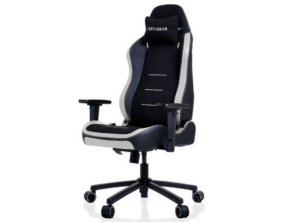 Silla Gamer Vertagear SL3800 Hygennx, Soporta Hasta 100Kg, Reclinable Hasta 140 grados. Color Negro y Blanco.