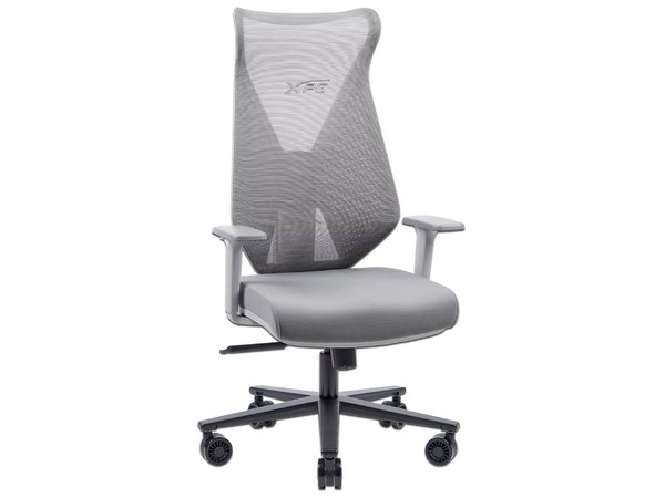 Silla Gamer XPG Nimbus, Soporta Hasta 120 Kg, Reposabrazos Ajustable, Inclinación de Hasta 130 Grados, Soporte Lumbar, Respaldo de Malla. Color Gris