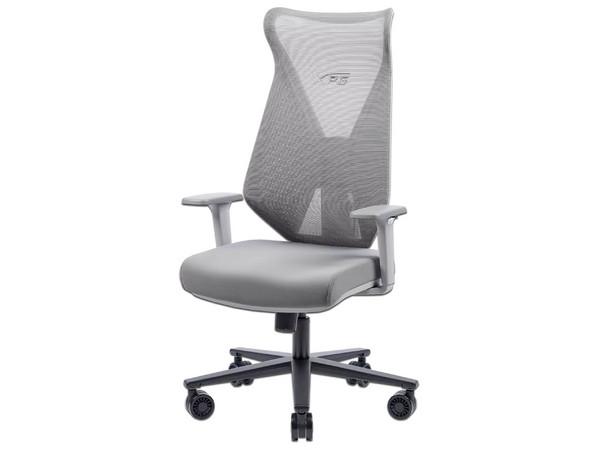 Silla Gamer XPG Nimbus, Soporta Hasta 120 Kg, Reposabrazos Ajustable, Inclinación de Hasta 130 Grados, Soporte Lumbar, Respaldo de Malla. Color Gris
