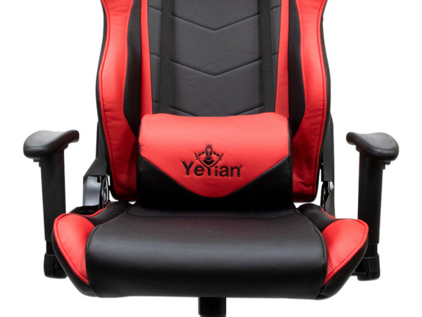Silla Gamer Yeyian Cadira 1150, inclinación ajustable, soporte lumbar. Color Rojo.