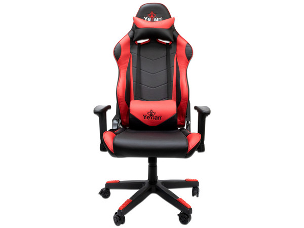 Silla Gamer Yeyian Cadira 1150, inclinación ajustable, soporte lumbar. Color Rojo.