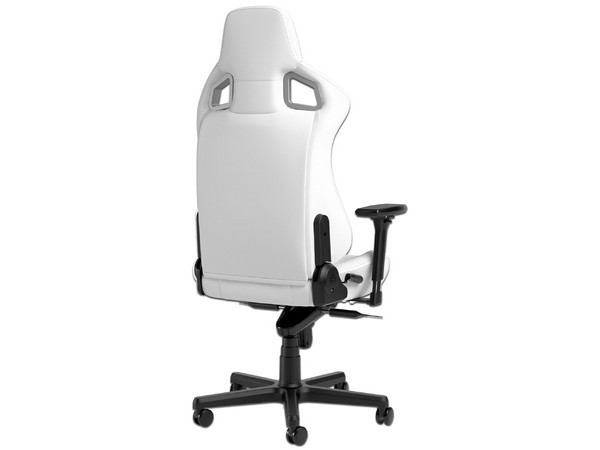 Silla gaming sintética Noblechairs Epic, 
cuero, 
Interfaz fija, 
120KG,
Color Blanco.