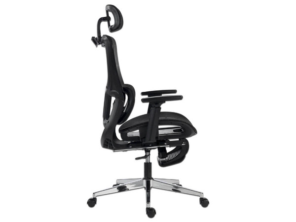 Silla para oficina Acteck Flux Ultra EC696HR, Reposabrazos 3D, Soporta hasta 120Kg, Color Negro.