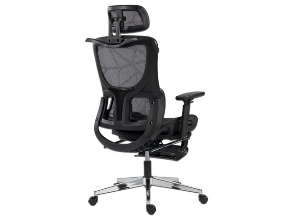 Silla para oficina Acteck Flux Ultra EC696HR, Reposabrazos 3D, Soporta hasta 120Kg, Color Negro.