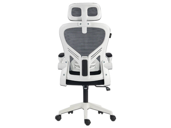 Silla de Oficina Acteck Flux Base EC343HR, Reposabrazos Abatibles, Soporta hasta 100Kg, Color Blanco con Negro.