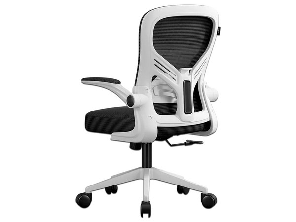 Silla para Oficina Acteck Flux Base EC343, Reposabrazos Abatibles, Soporta hasta 100Kg, Pistón Clase 2, Inclinación de Hasta 120 Grados. Color Blanco con Malla Negra.