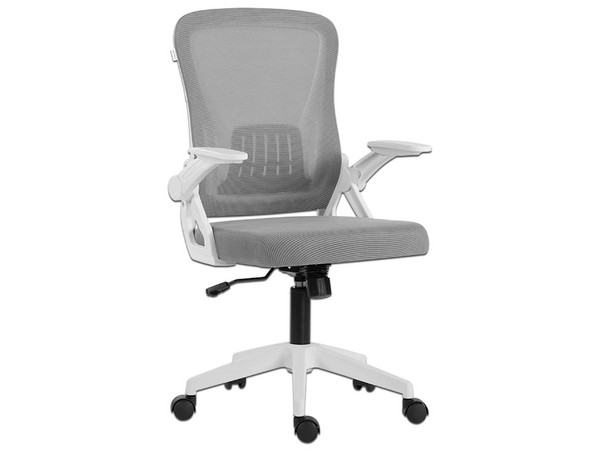 Silla para Oficina Flux Lite EC313, Respaldo de Malla, Espuma de Alta Suavidad, Soporta hasta 100 Kg. Color Blanco.