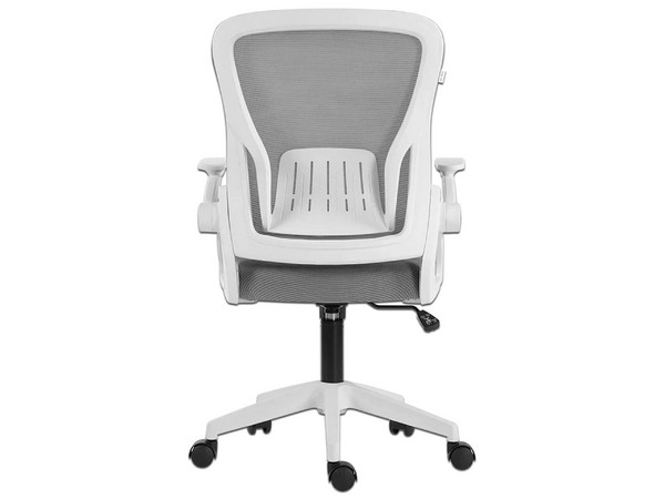 Silla para Oficina Flux Lite EC313, Respaldo de Malla, Espuma de Alta Suavidad, Soporta hasta 100 Kg. Color Blanco.
