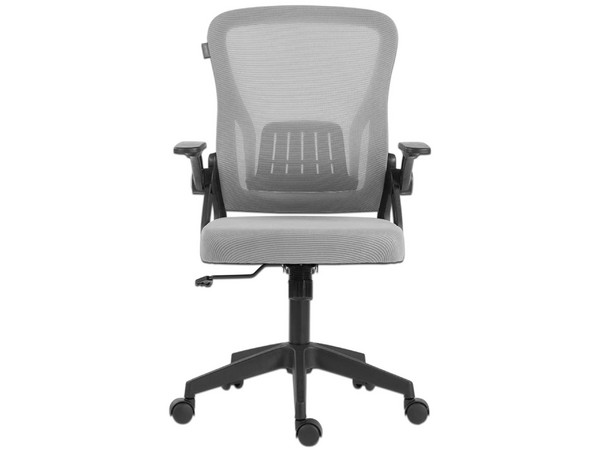 Silla para Oficina Flux Lite EC313, Reposabrazos Abatibles, Soporta hasta 100Kg, Color Gris.