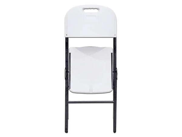 Silla Plegable MODAMOB Forza ZL-D53-50, Soporta Hasta 140 Kg. Paquete con 6 Piezas. Color Blanco.