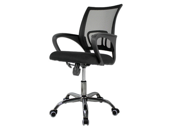 Silla Ejecutiva Mundo In 107, Reposabrazos, Respaldo de Tela Tipo Mesh. Color Negro.