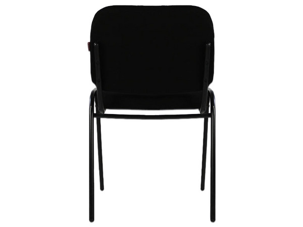 Silla Fija Mundo In 104Z, Respaldo y Asiento de Tela. Color Negro.