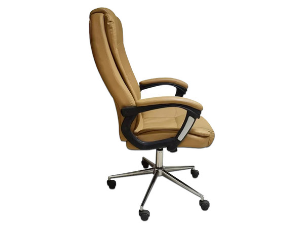 Silla para oficina Ejecutiva Naceb NA-0930C, Semi Reclinable, Descansa brazos acojinados, Hasta 120 kg. Color Café.