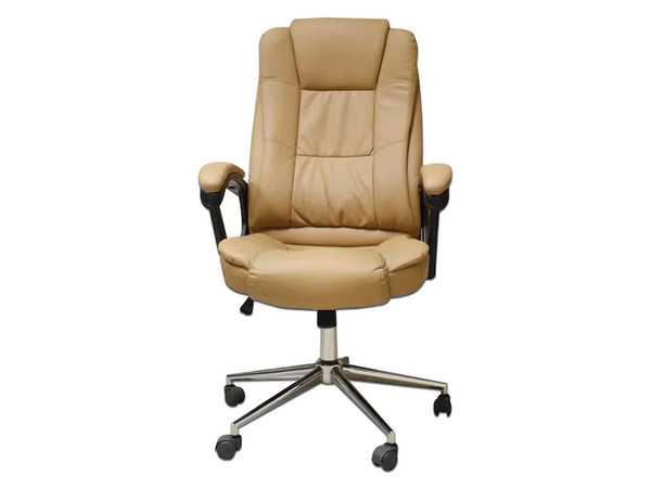 Silla para oficina Ejecutiva Naceb NA-0930C, Semi Reclinable, Descansa brazos acojinados, Hasta 120 kg. Color Café.
