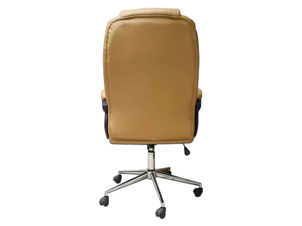 Silla para oficina Ejecutiva Naceb NA-0930C, Semi Reclinable, Descansa brazos acojinados, Hasta 120 kg. Color Café.