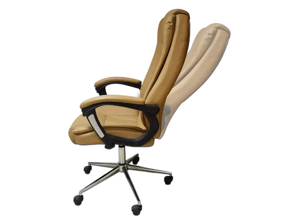 Silla para oficina Ejecutiva Naceb NA-0930C, Semi Reclinable, Descansa brazos acojinados, Hasta 120 kg. Color Café.