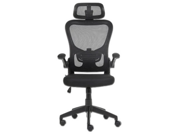 Silla de Oficina Nextep NE-650AC, Reposabrazos Ajustables. Respaldo con Tela, Acolchada, Soporta Hasta 120 Kg. Color Negro.