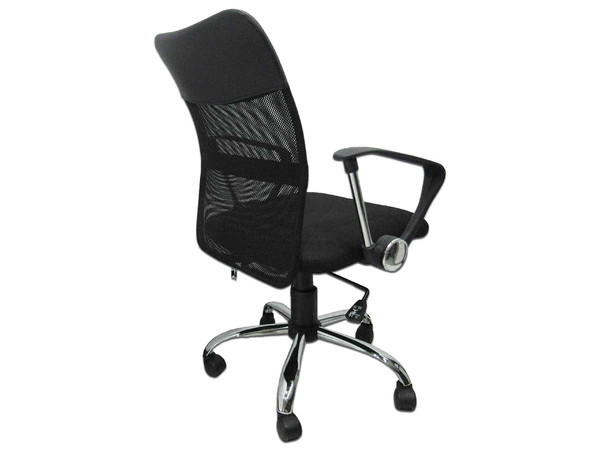 Silla para oficina Ejecutiva Nextep NE-650E ajustable, reclinable y con base giratoria. Color Negro.