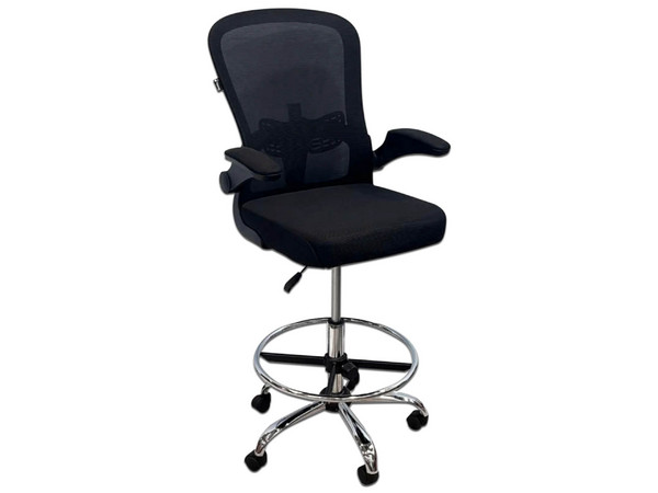 Silla para oficina Ejecutiva Nextep NE-651N, Descansabrazos Ajustable, Soporte lumbar integrado, Con Reposapiés, Color Negro.