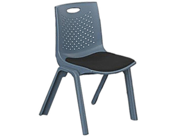 Silla para oficina Nextep NE-664G, Soporta hasta 120kg, Acojinada, Apilable, Color Gris.