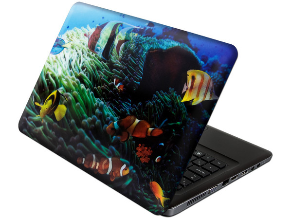 Skin Peces 3D Manhattan para Laptops Widescreen de hasta 15.4