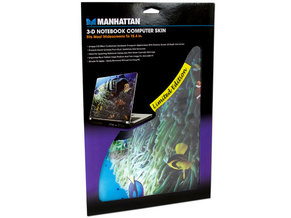 Skin Peces 3D Manhattan para Laptops Widescreen de hasta 15.4