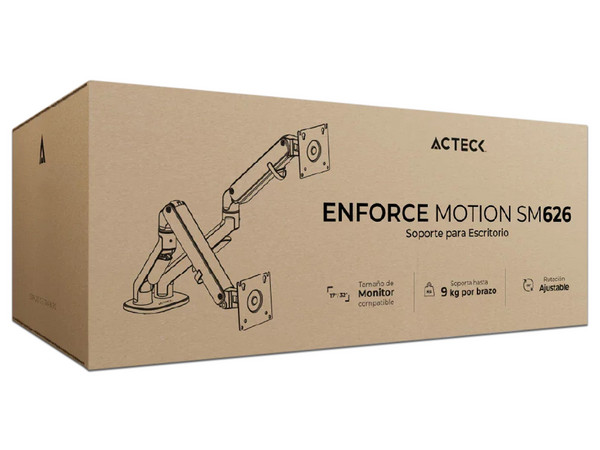 Soporte de Escritorio Acteck Enforce Motion SM626, Soporta hasta 32