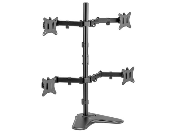 Soporte para Monitor Acteck Enforce Zone-B SM445 Advanced Series, Soporta 4 Monitores, 9 kg por Brazo, Color Negro.