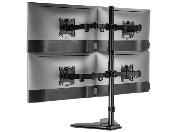 Soporte para Monitor Acteck Enforce Zone-B SM445 Advanced Series, Soporta 4 Monitores, 9 kg por Brazo, Color Negro.