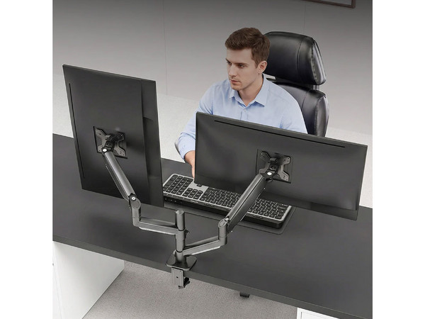 Soportes Articulado Acteck Enforce Motion SM728 para 2 Monitores, De 13