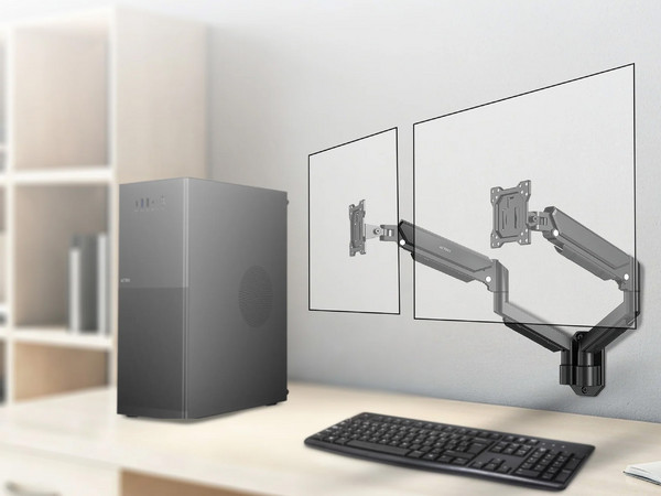 Soporte para Monitor Acteck Enforce Motion SM725, Soporta Monitores 2 de hasta 32