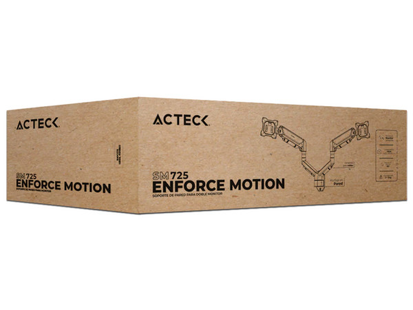 Soporte para Monitor Acteck Enforce Motion SM725, Soporta Monitores 2 de hasta 32