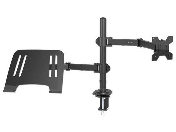 Soporte Doble para Monitor y Laptop Acteck Enforce Zone SM525, Soporta Monitores  de hasta 32