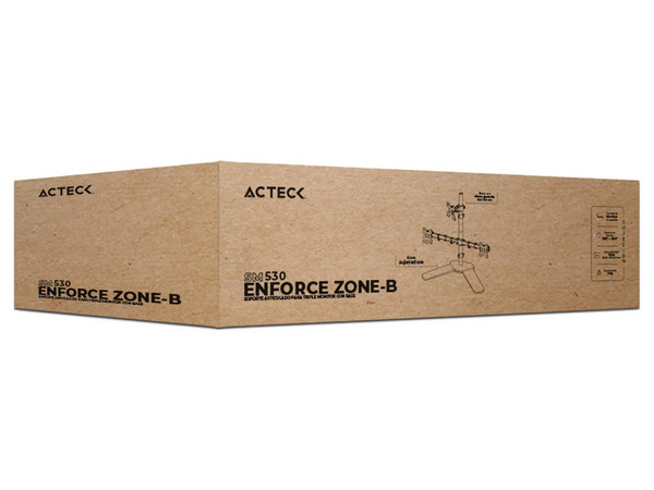 Soportes Acteck Enforce Zone-B SM530 para 3 Monitores, De 13