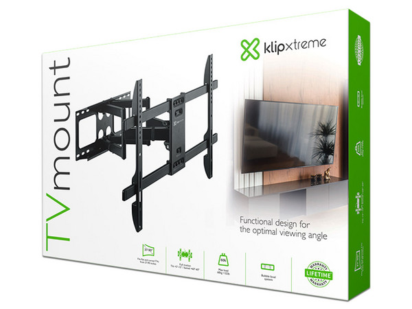 Soporte de TV Klip Xtreme Totalmente Articulado Hasta 60kg.