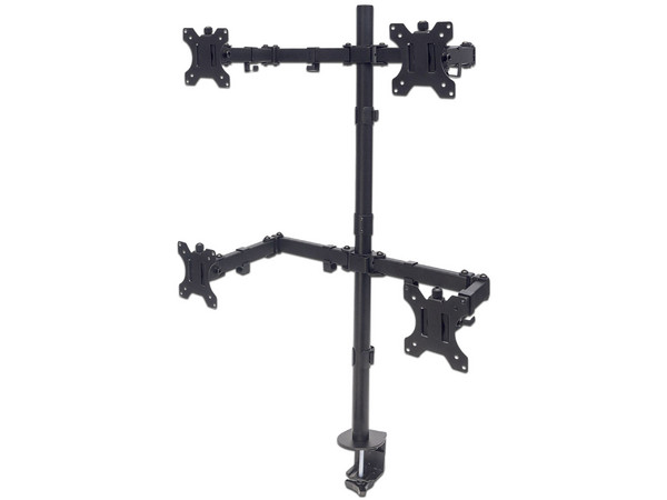 Soporte Manhattan para 4 monitores de 13