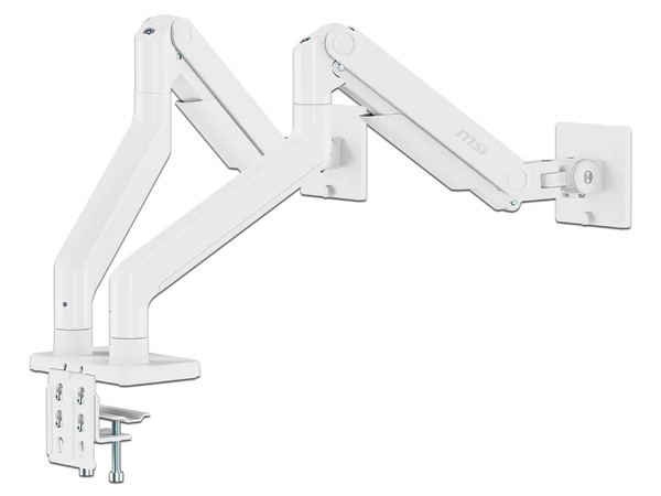 Soporte Para 2 Monitores MSI MAGMT201DW, Doble Brazo Articulado, De 17