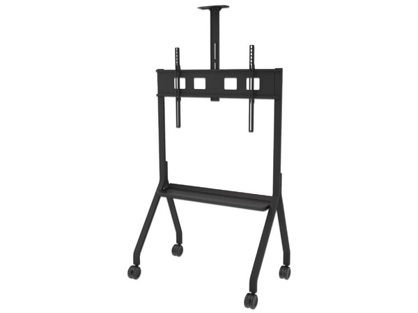 Carro Paramount PR565 para pantallas planas de 55 a 75, capacidad de 68.04 kg, negro