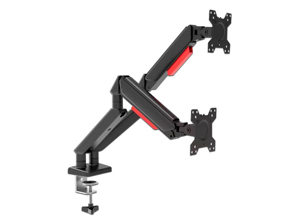 Soporte Doble para Escritorio Redleaf DMD-1732, Compatible con Monitores de 17