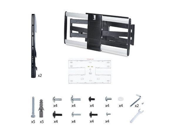 Soporte ajustable de pared StarTech 65SAP2-TV-WALL-MOUNT para pantallas de hasta 65