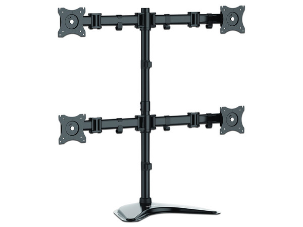 Base de Soporte Ajustable VESA para 4 Monitores de 13