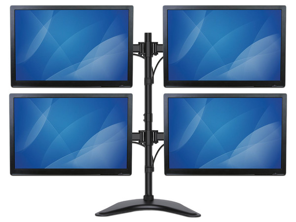 Base de Soporte Ajustable VESA para 4 Monitores de 13